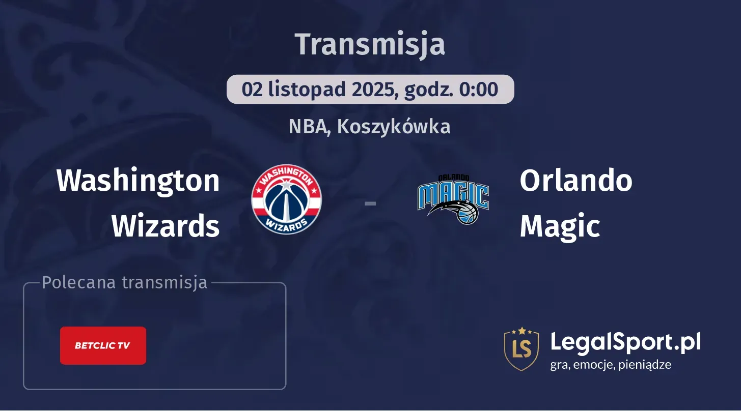Washington Wizards - Orlando Magic Transmisje