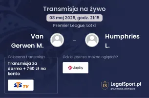 Van Gerwen M. - Humphries L. gdzie oglądać?