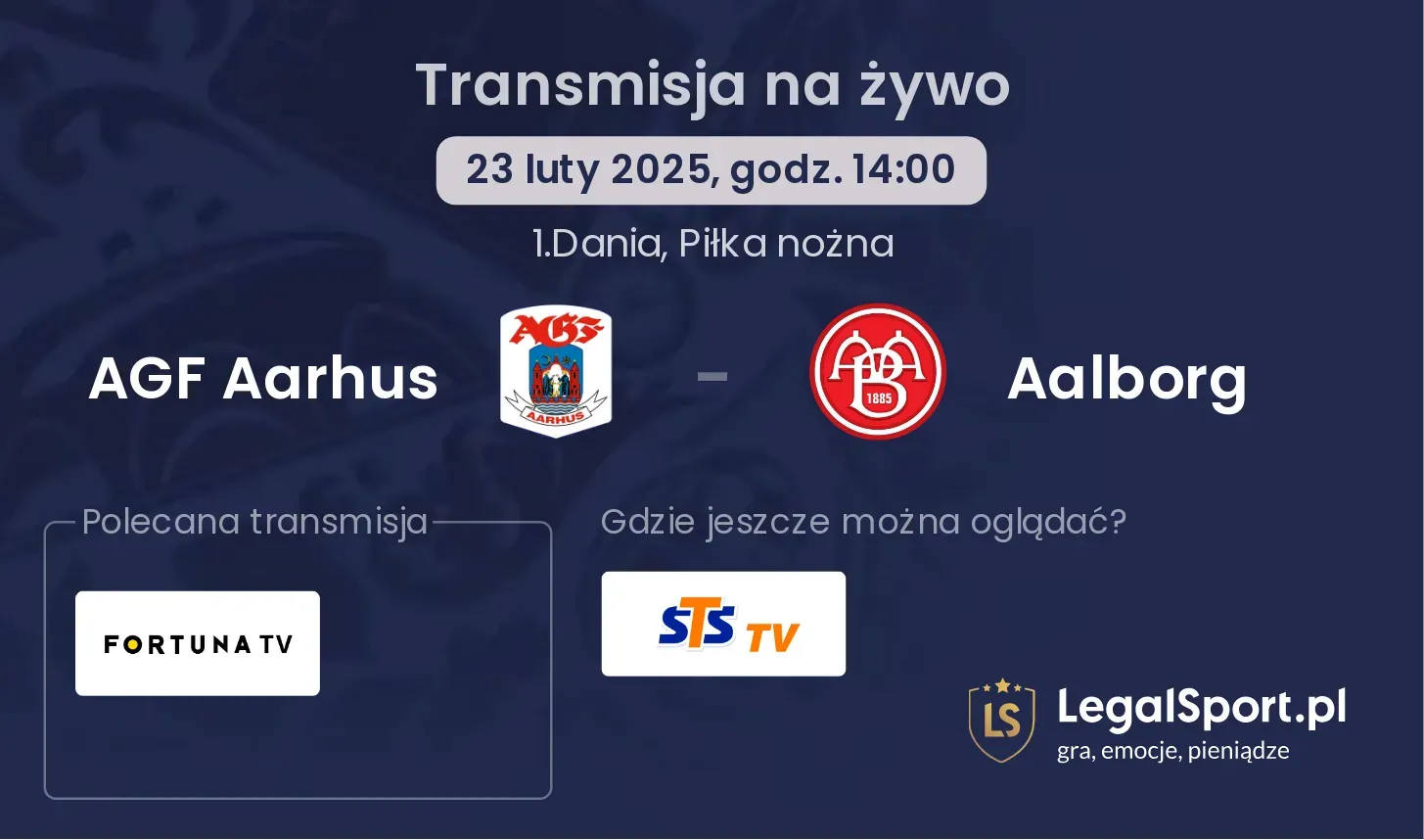 AGF Aarhus - Aalborg gdzie oglądać transmisję?