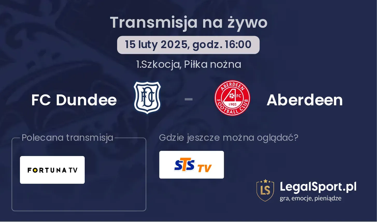 FC Dundee - Aberdeen gdzie oglądać?