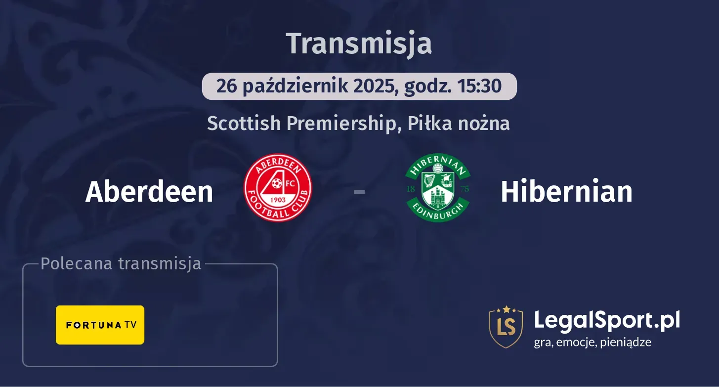 Aberdeen - Hibernian Transmisje