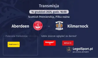 Aberdeen - Kilmarnock gdzie oglądać? (14.12)