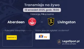 Aberdeen - Livingston gdzie oglądać?
