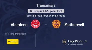 Aberdeen - Motherwell gdzie oglądać? (09.11)