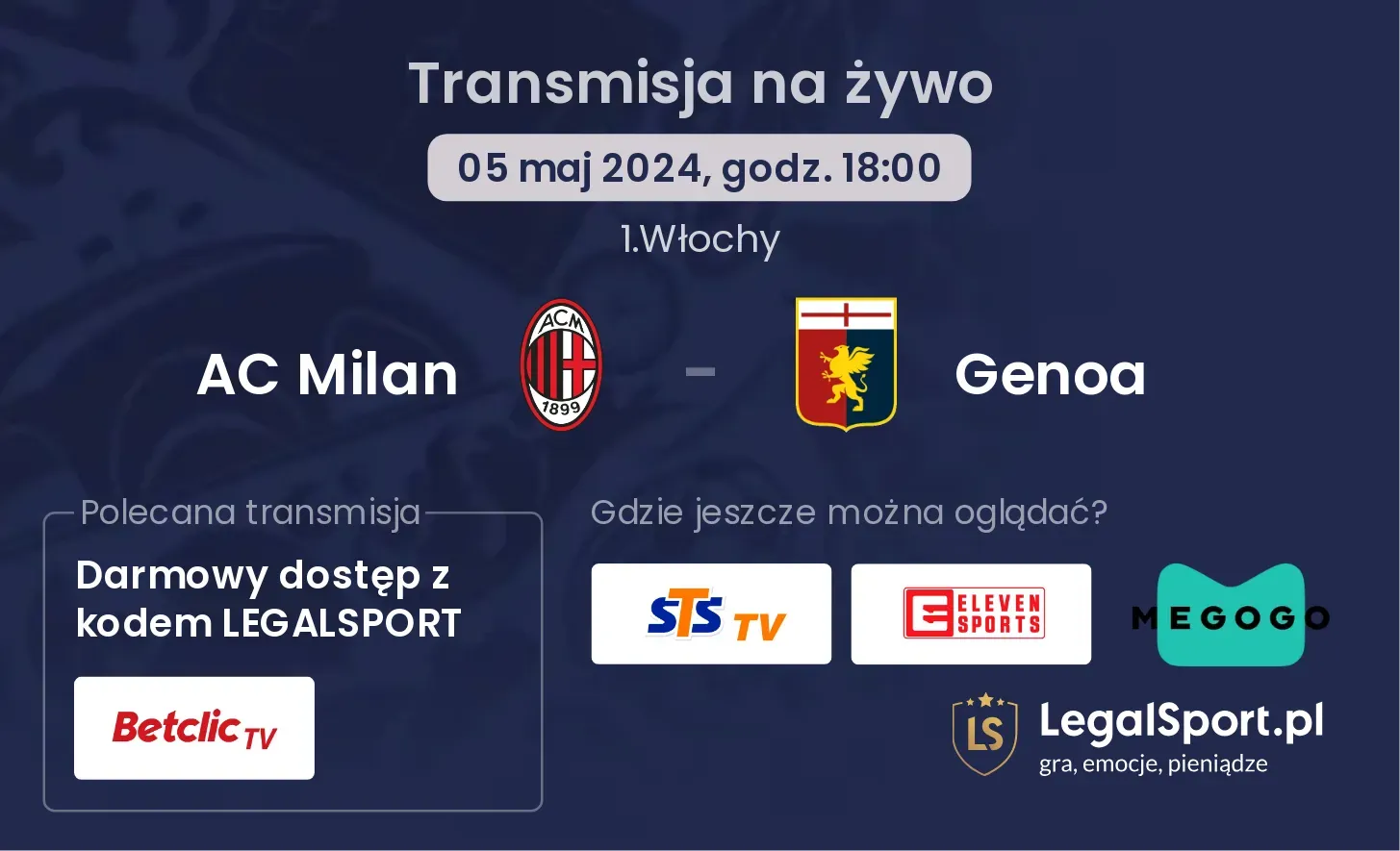 AC Milan - Genoa transmisja na żywo