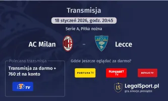 AC Milan - Lecce gdzie oglądać (18.01.2026)
