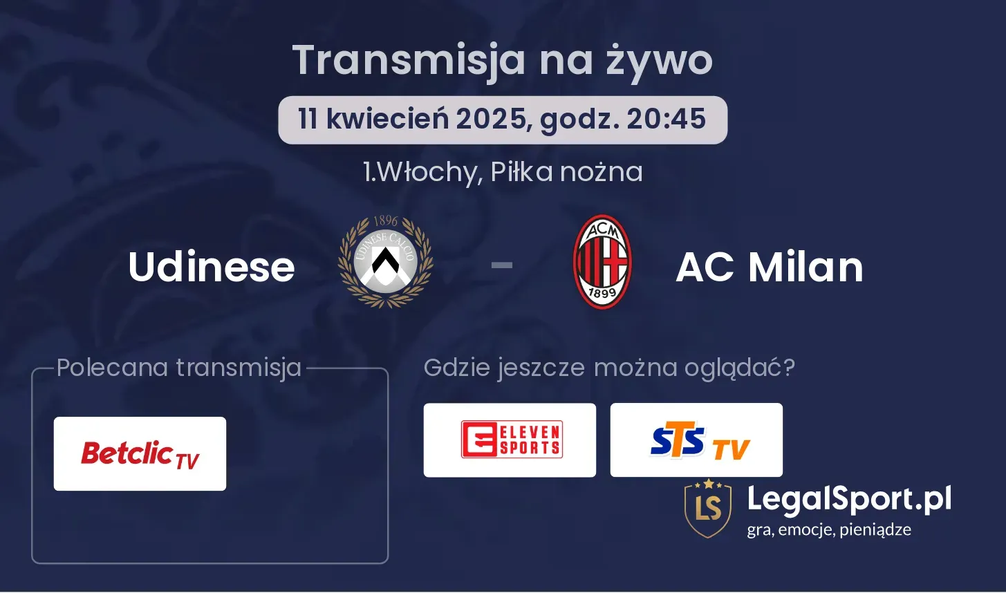Udinese - AC Milan gdzie oglądać?