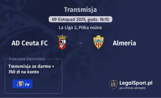 AD Ceuta FC - Almeria gdzie oglądać? (09.11)