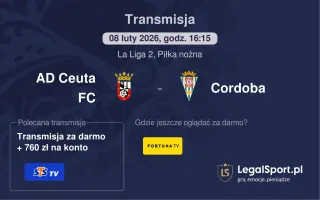 AD Ceuta FC - Cordoba gdzie oglądać? (08.02)