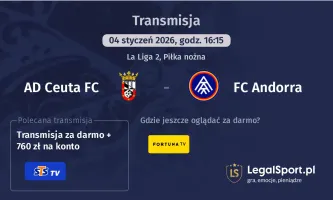AD Ceuta FC - FC Andorra gdzie oglądać? (04.01)