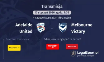 Adelaide United - Melbourne Victory gdzie oglądać? (17.01)