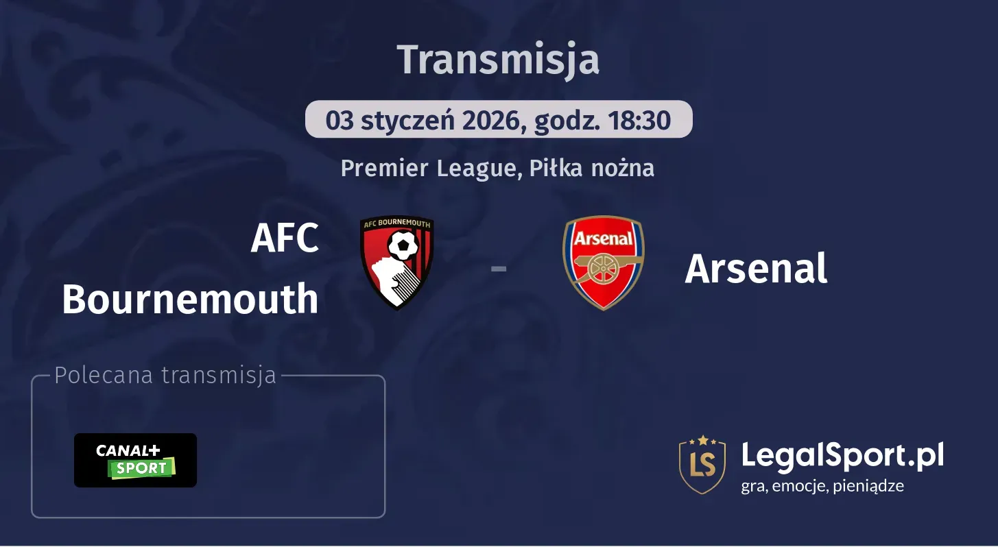 AFC Bournemouth - Arsenal Transmisje