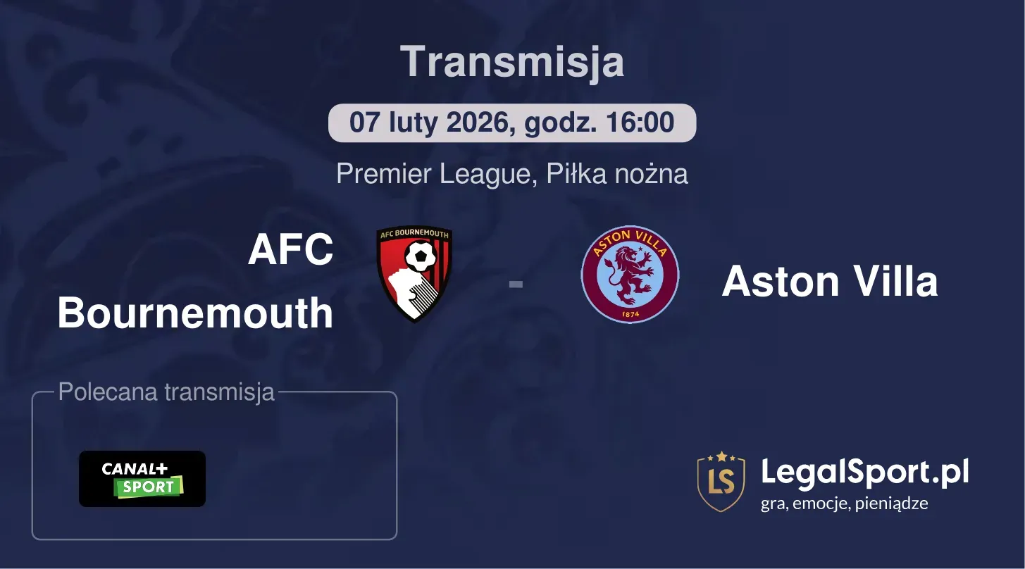 AFC Bournemouth - Aston Villa Transmisje