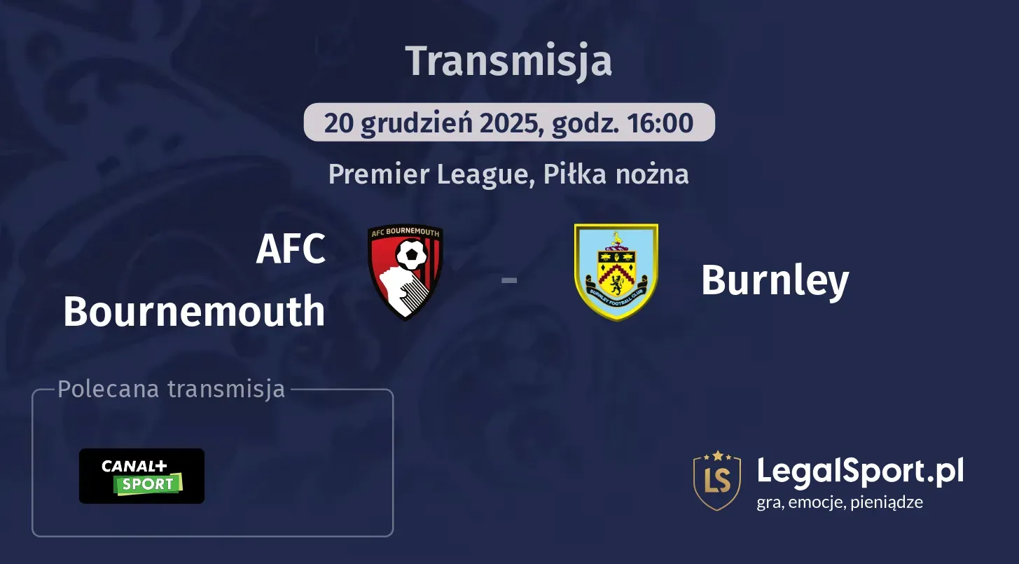 AFC Bournemouth - Burnley Transmisje