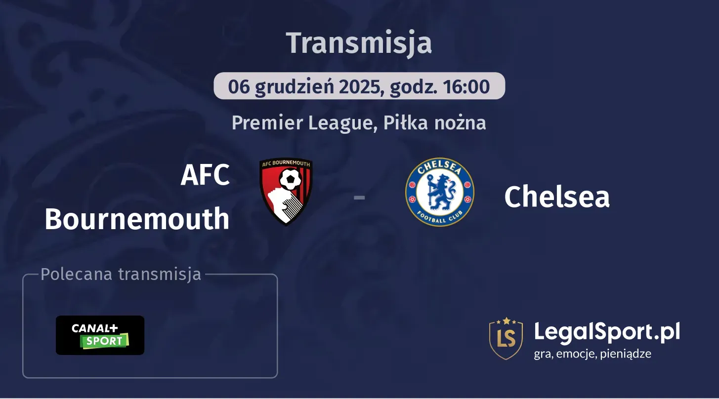 AFC Bournemouth - Chelsea Transmisje