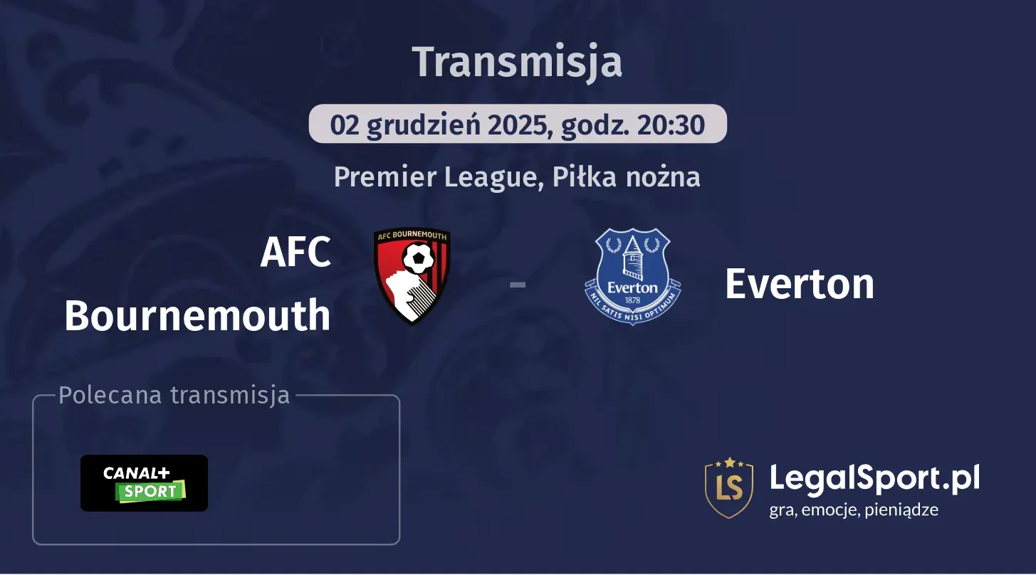AFC Bournemouth - Everton Transmisje