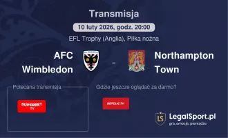 AFC Wimbledon - Northampton Town gdzie oglądać (10.02.2026)