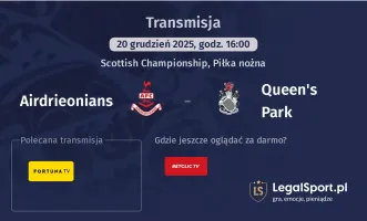 Airdrieonians - Queen's Park gdzie oglądać (20.12.2025)
