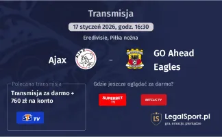 Ajax - GO Ahead Eagles gdzie oglądać? (17.01)