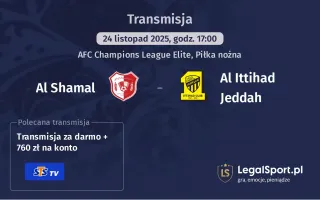 Al Shamal - Al Ittihad Jeddah gdzie oglądać? (24.11)