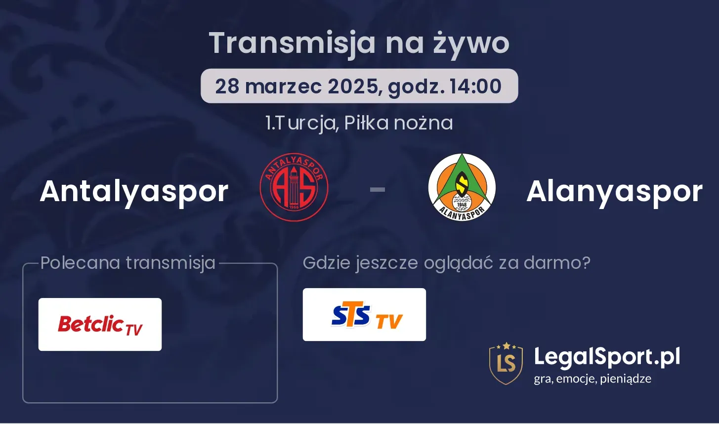 Antalyaspor - Alanyaspor gdzie oglądać?