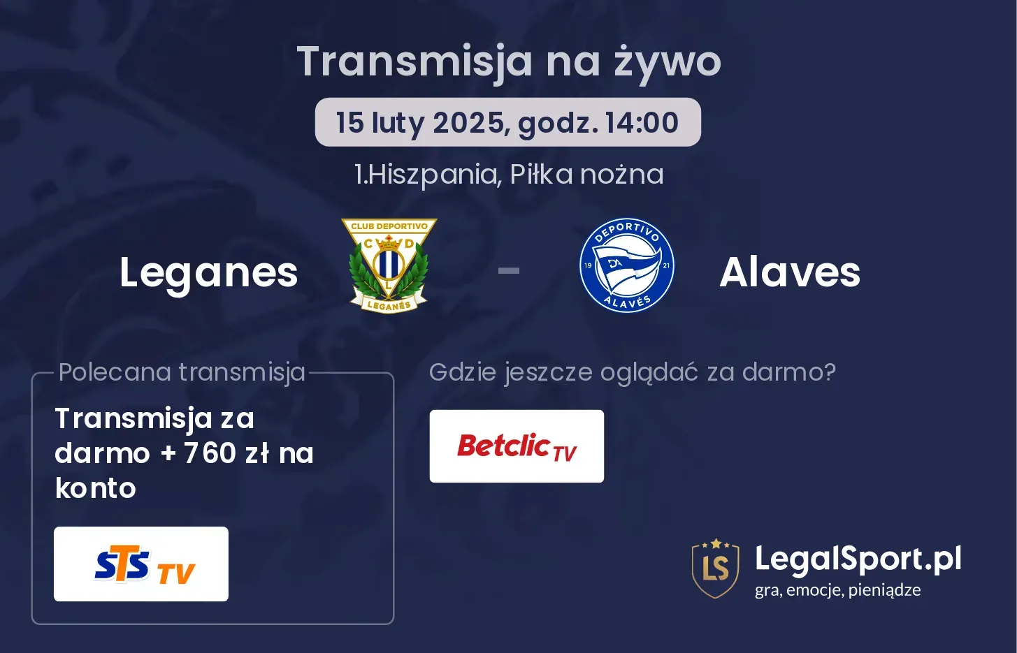 Leganes - Alaves gdzie oglądać?