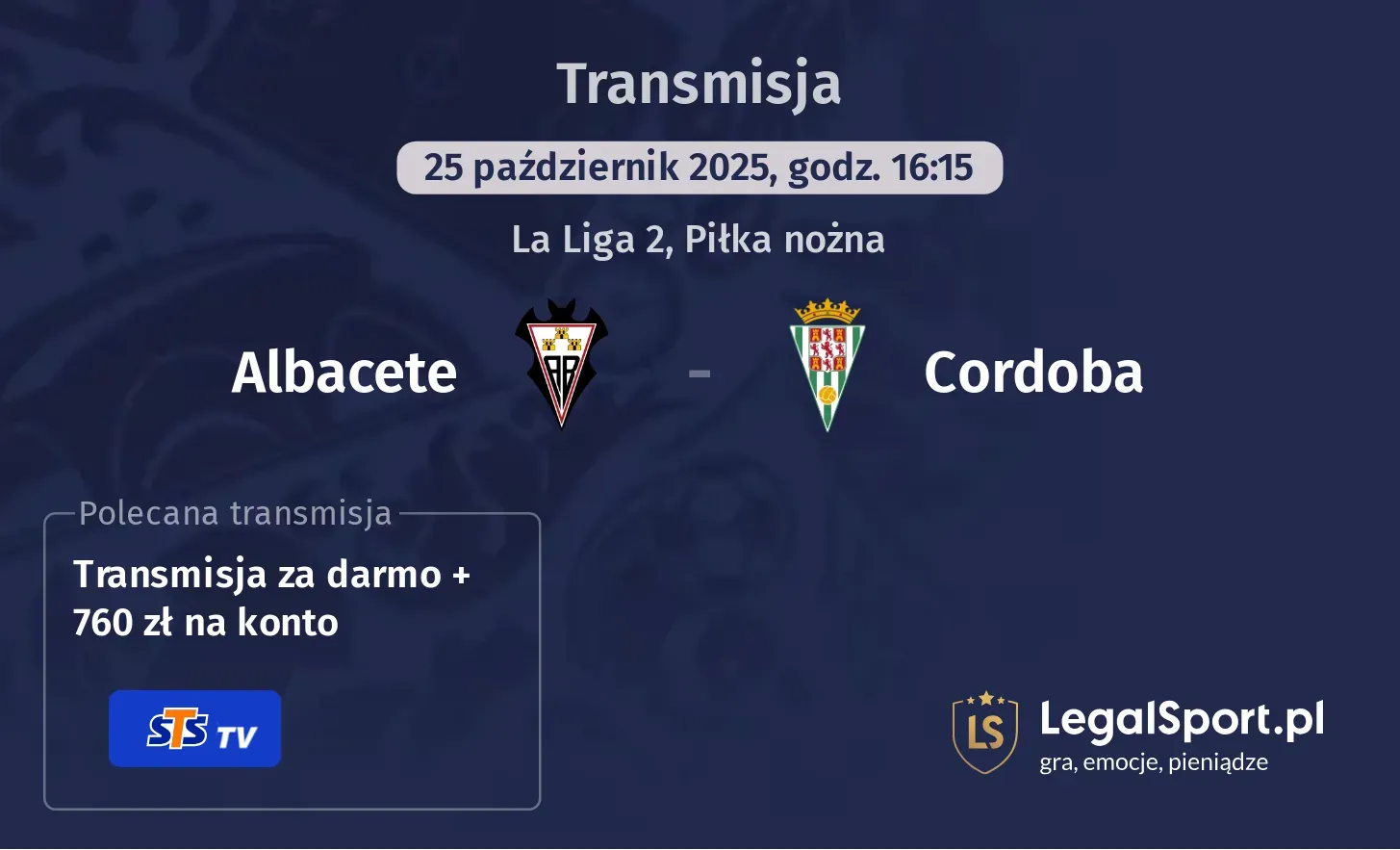 Albacete - Cordoba gdzie oglądać?