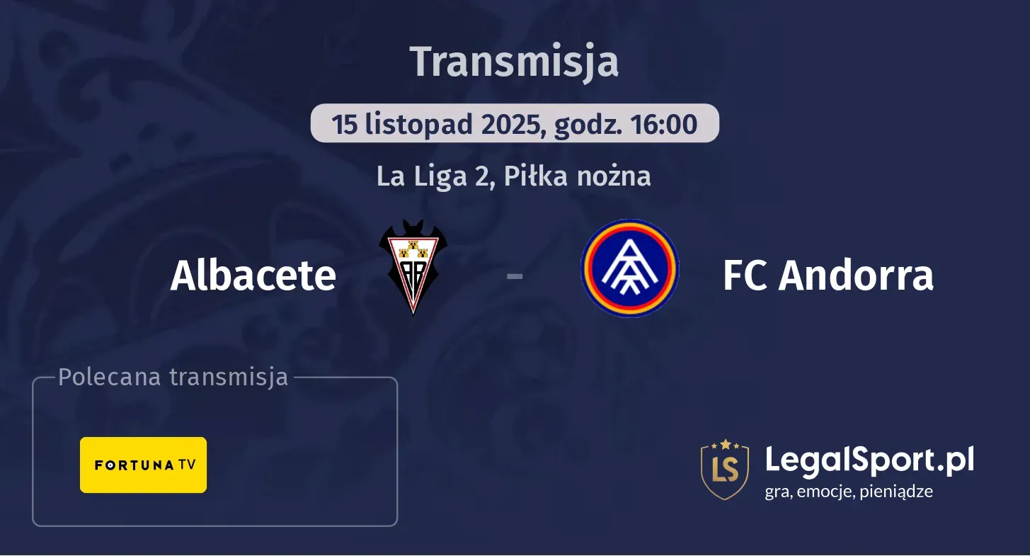 Albacete - FC Andorra Transmisje