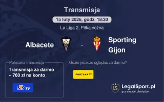 Albacete - Sporting Gijon gdzie oglądać? (15.02)