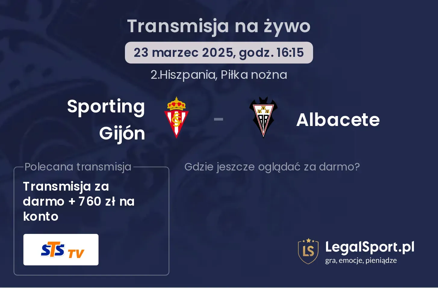 Sporting Gijón - Albacete gdzie oglądać?