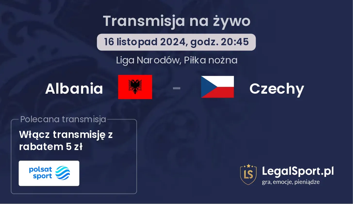 Albania - Czechy gdzie oglądać? 16.11, godz. 20:45