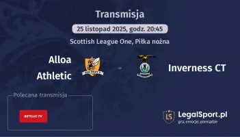 Alloa Athletic - Inverness CT gdzie oglądać? (25.11)