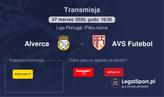 Alverca - AVS Futebol gdzie oglądać? (07.03)