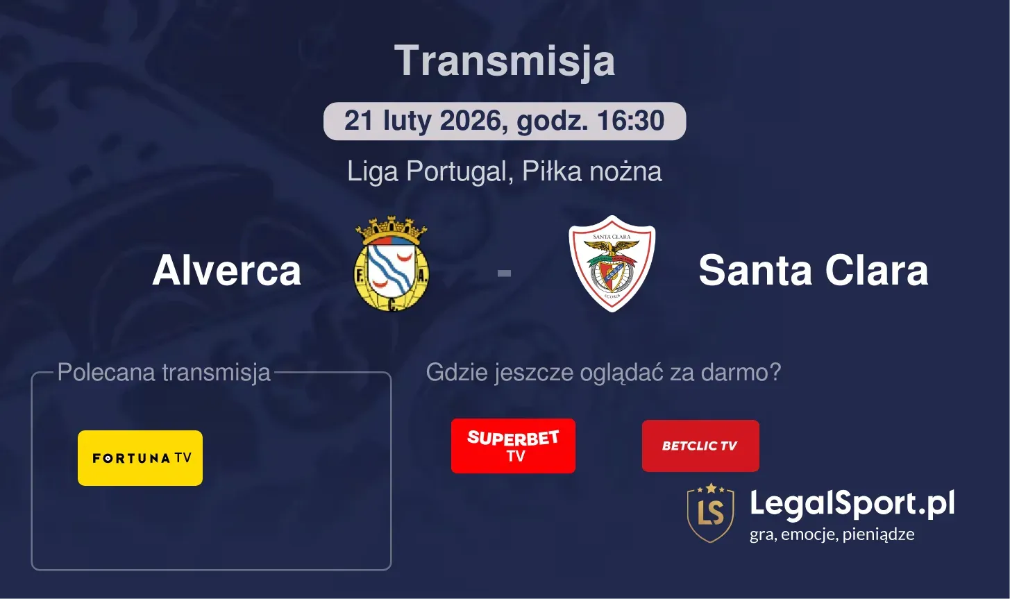 Alverca - Santa Clara Transmisje