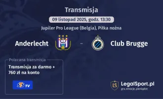 Anderlecht - Club Brugge gdzie oglądać? (09.11)