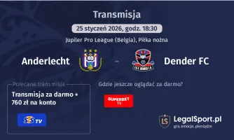 Anderlecht - Dender FC gdzie oglądać? (25.01)