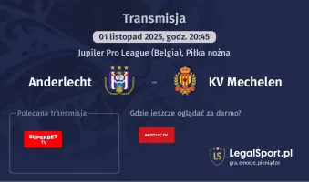 Anderlecht - KV Mechelen gdzie oglądać?
