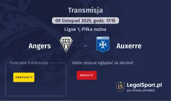 Angers - Auxerre gdzie oglądać? (09.11)