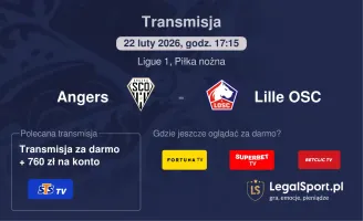 Angers - Lille OSC gdzie oglądać? (22.02)
