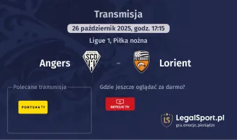 Angers - Lorient gdzie oglądać?