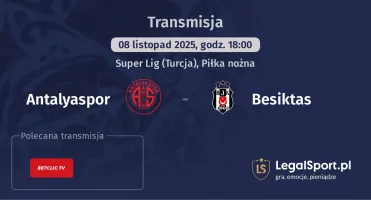 Antalyaspor - Besiktas gdzie oglądać? (08.11)