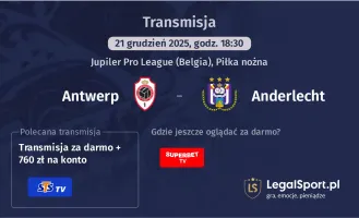 Antwerp - Anderlecht gdzie oglądać? (21.12)