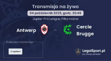 Antwerp - Cercle Brugge gdzie oglądać?