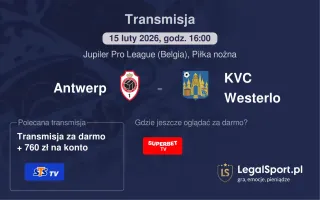 Antwerp - KVC Westerlo gdzie oglądać? (15.02)