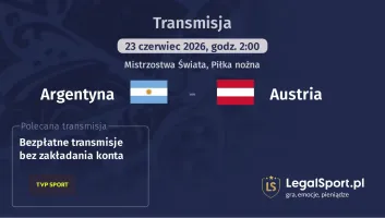 Argentyna - Austria gdzie oglądać? (23.06)