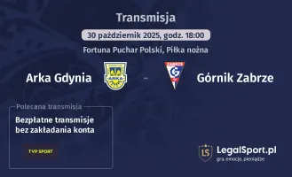 Arka Gdynia - Górnik Zabrze gdzie oglądać?