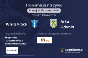 Wisła Płock - Arka Gdynia gdzie oglądać?