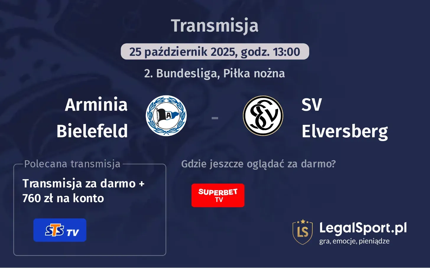 Arminia Bielefeld - SV Elversberg gdzie oglądać?