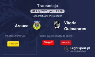 Arouca - Vitoria Guimarares gdzie oglądać? (07.02)