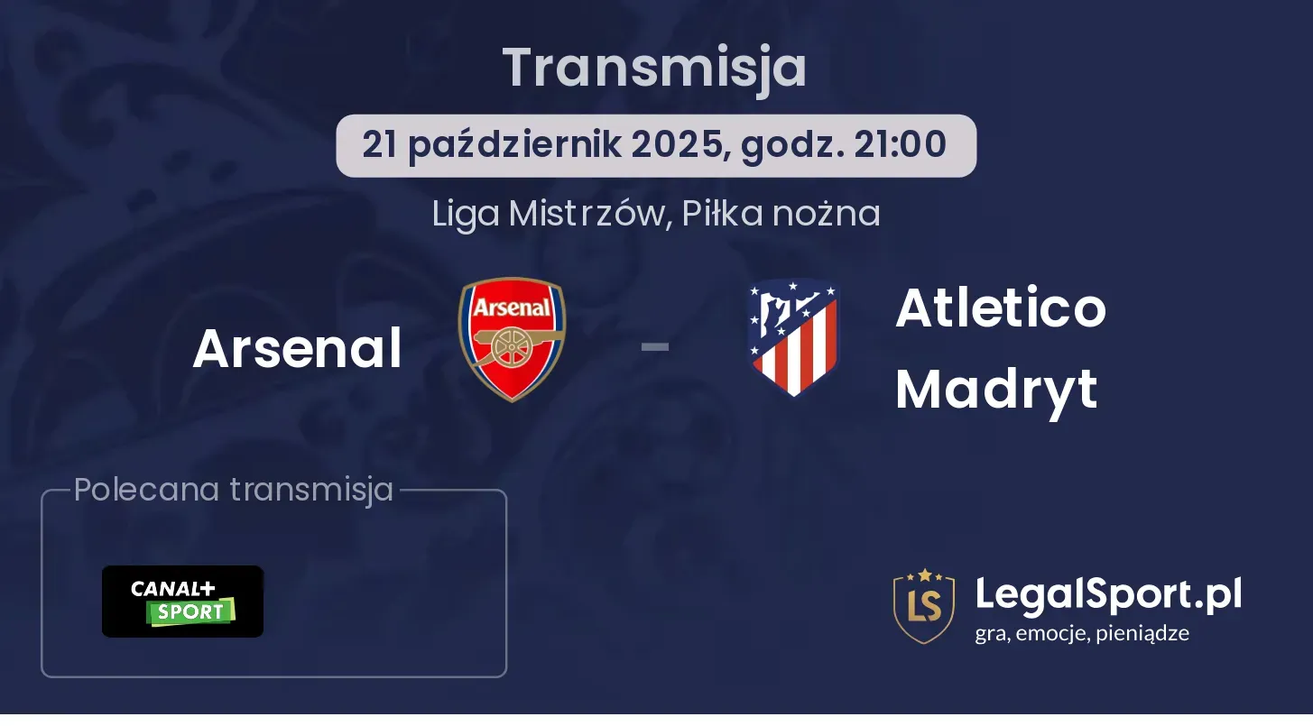 Arsenal - Atletico Madryt gdzie oglądać?